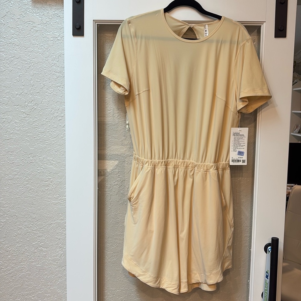 Cream Lululemon lightweight Romper